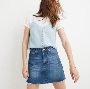 Madewell denim skirt